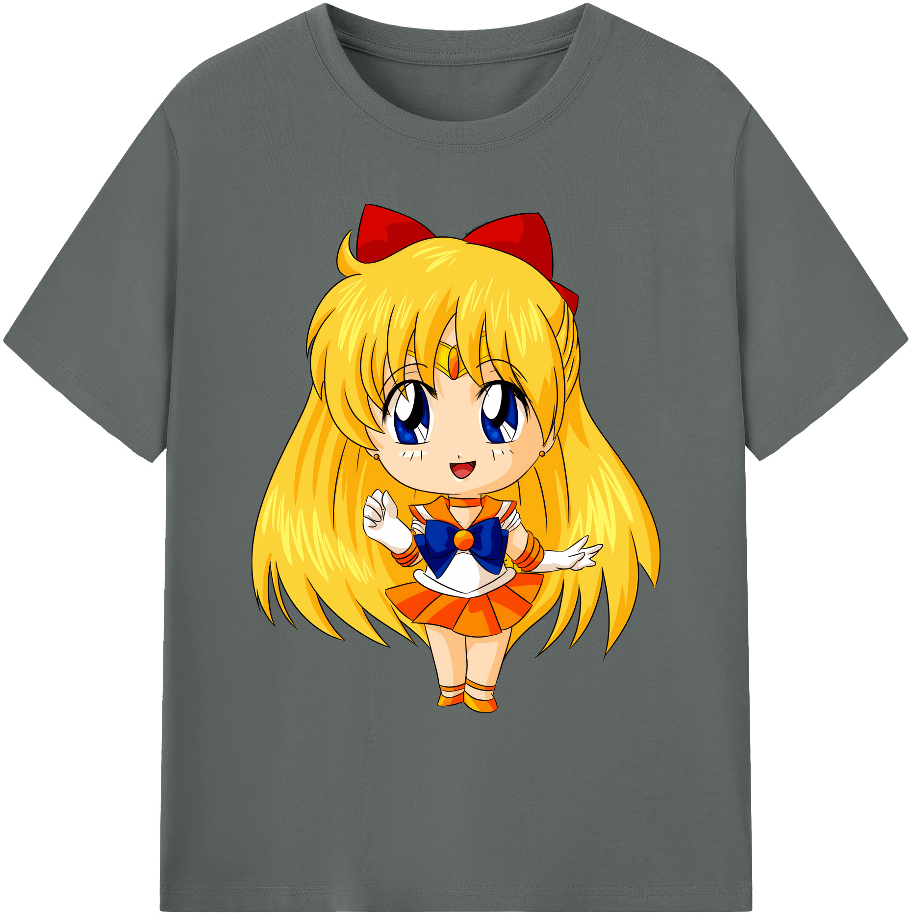 （画像用） 美少女戦士セーラームーン 愛野 美奈子 あいの みなこ Sailor Moon Aino Minako 綿100％ メンズ半袖Tシャツ｜肌触りやわらか＆通気性